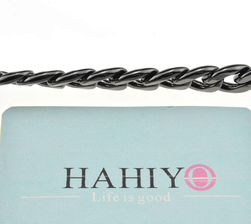 Purse Chain Strap Length 39.4” Bright Black for Shoulder Cross Body Sling Purse Handbag Clutch Bag Replacement Strap Comfortable Flat 0.4” Wide Enough 2.4Mm Extra Thick Metal Strap 1 Pack