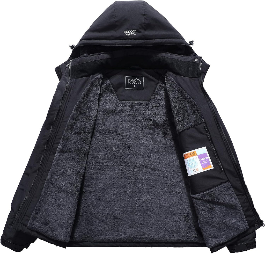 Women'S Ski Jacket Warm Winter Waterproof Windbreaker Hooded Raincoat Snowboarding Jackets