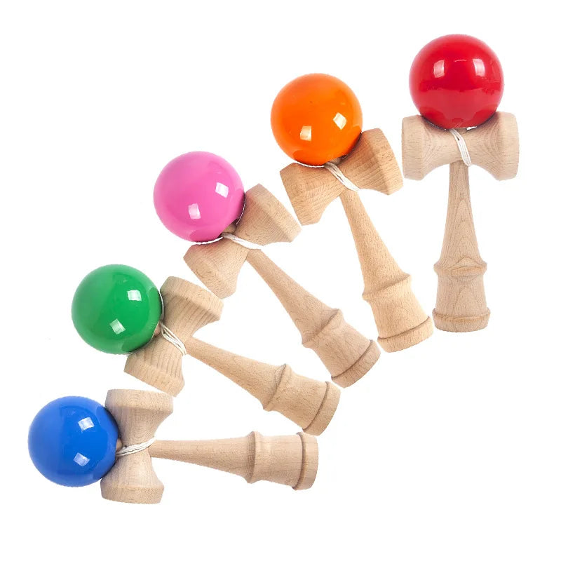 Wooden Toy Professional Skillful Juggling Ball Catch Ball in Cup Traditional Game Hand Eye Coordination Education for Children
